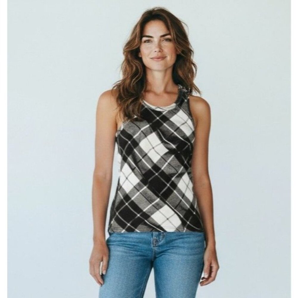 Jean Paul Gaultier Tartan Tank Top NWOT - Size S